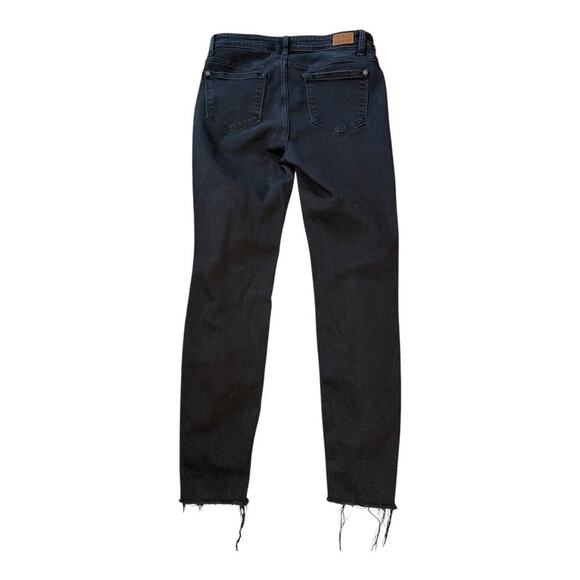 Judy Blue Women's Size 7 (28) Black‎ Distressed Leopard Patch Skinny Jeans - Picture 2 of 8